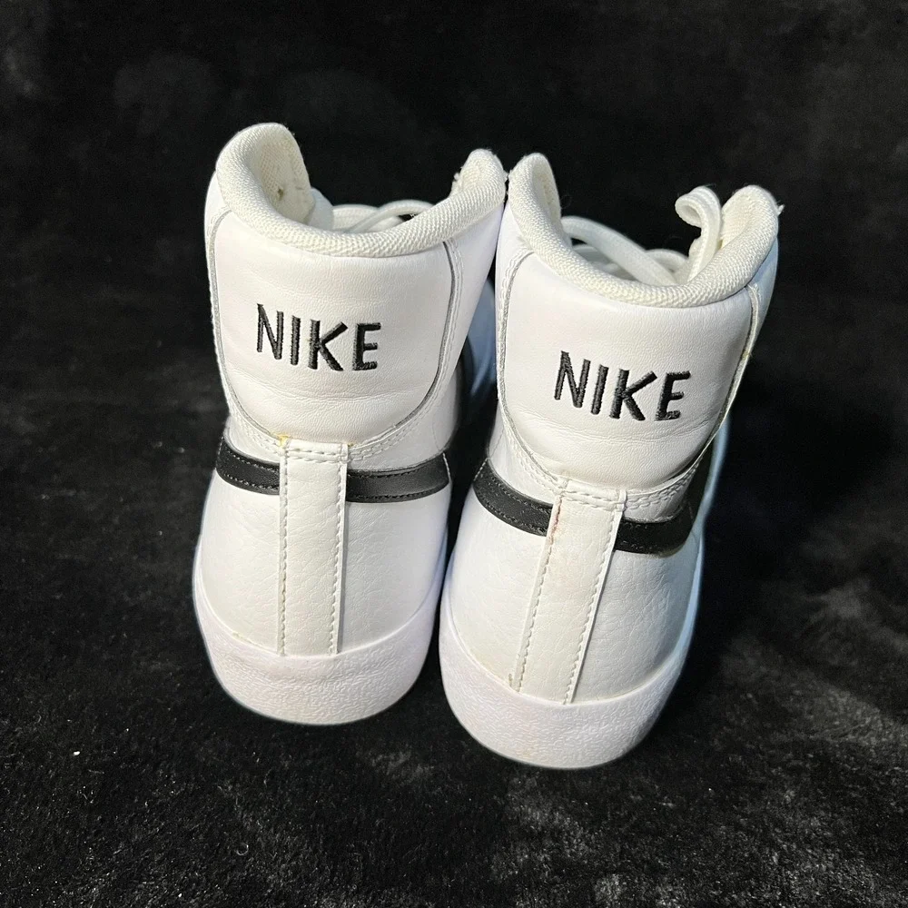 Nike Blazer Mid 77 DA4086-100 Youth 6.5 Shoes White Black High Top Sneakers